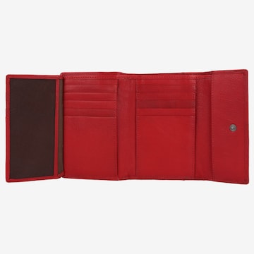 Braun Büffel Wallet 'Anna' in Red