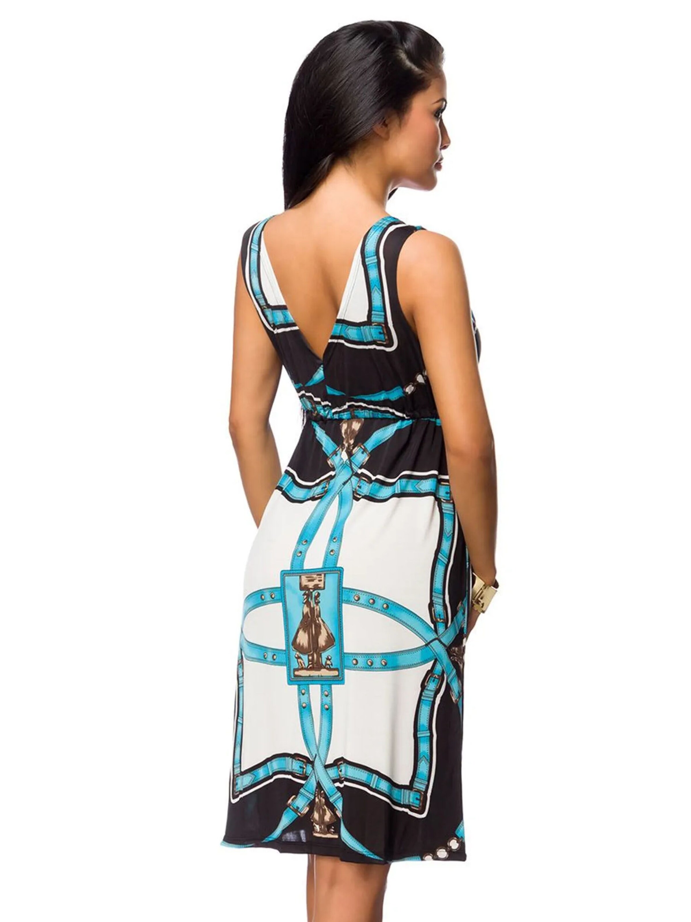 Dirndline Summer Dress 'Anny' in Blue