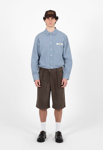 Prohibited - Ajuste regular Camisa 'Drift' en azul