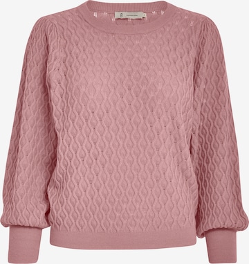 Haut ' PCRosalia Puff Sleeve Knit Pullover ' Peppercorn en rose : devant