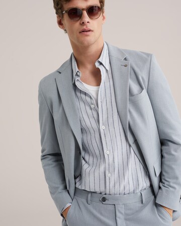 WE Fashion - Ajuste estrecho Chaqueta tipo saco para negocios en gris