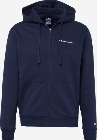 Champion Authentic Athletic Apparel Sweatjacke in Blau: predná strana