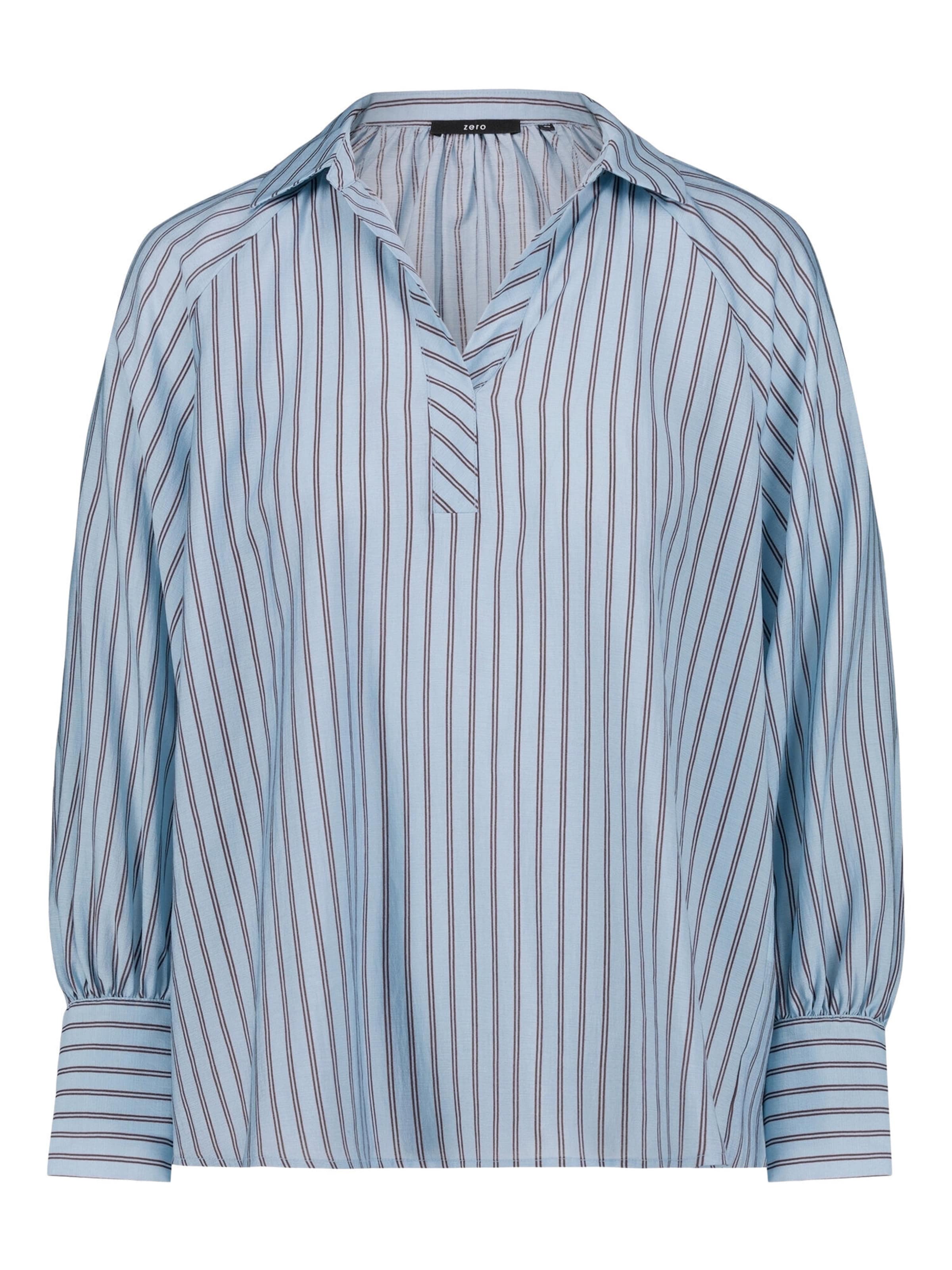 Camicia da donna di zero in blu: frontale