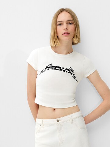 Bershka Shirt in Wit