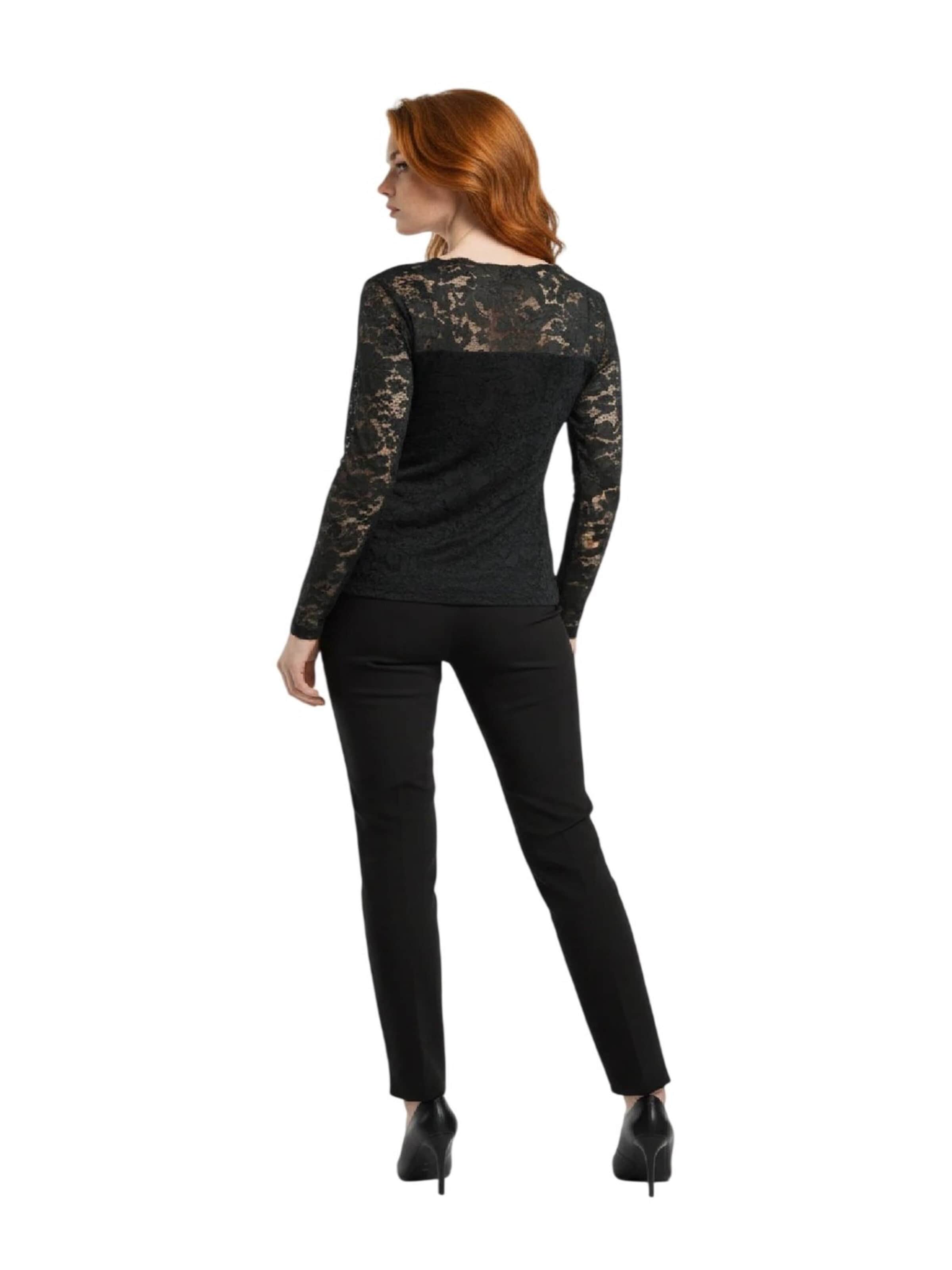 Alexa Dash Bluse in Schwarz