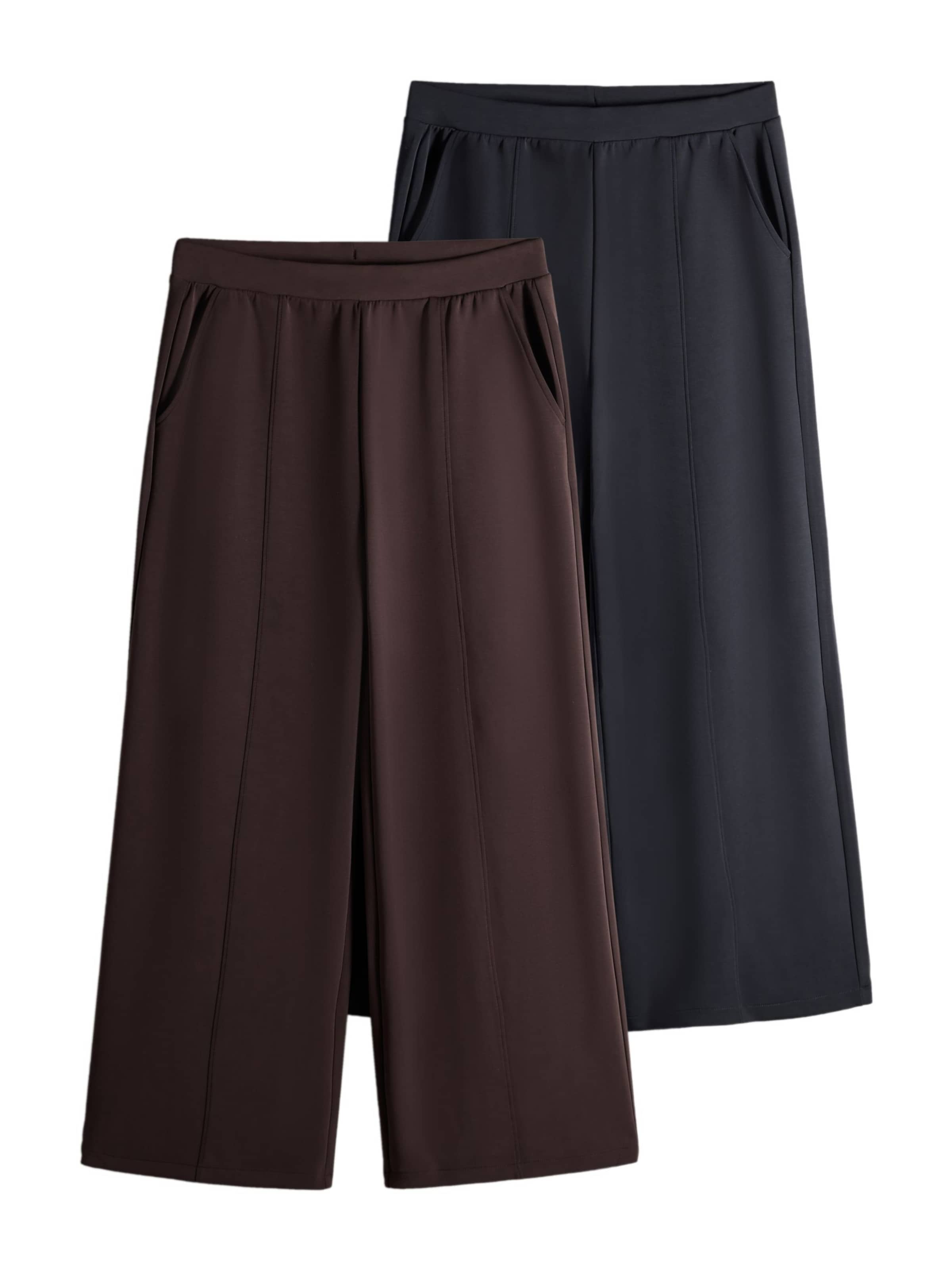 Wide leg Pantaloni di The Set in blu: frontale