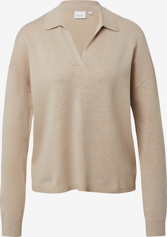Pull-over COMMA en beige : devant