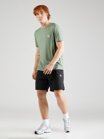 QUIKSILVER Performance shirt 'LAP TIME' in Green