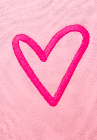 Zwillingsherz Sweatshirt in Roze