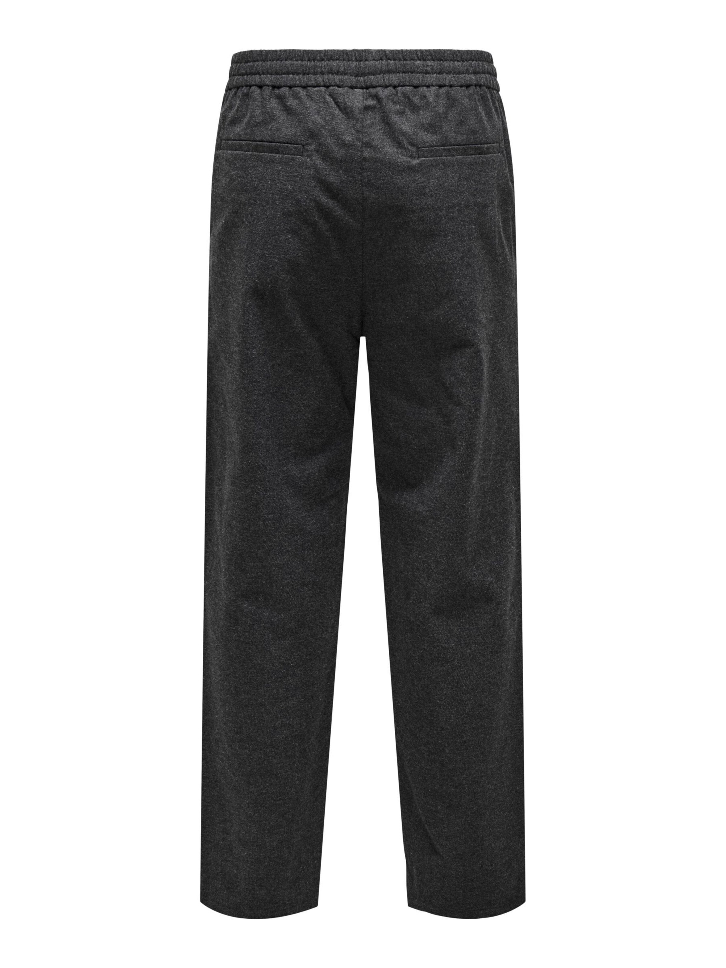 Only & Sons Regular Trousers 'SINUS' in Black