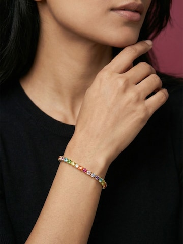 Pure Schmuck Armband 'Iced Out Rainbow Tennisarmband 925 Silber' in Goud