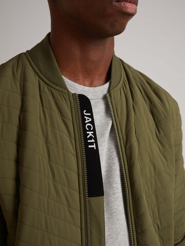 JACK1T Outdoorjas ' Thermolite Kapuzenjacke ' in Groen