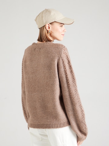 PIECES Pullover 'PCKATE' i brun