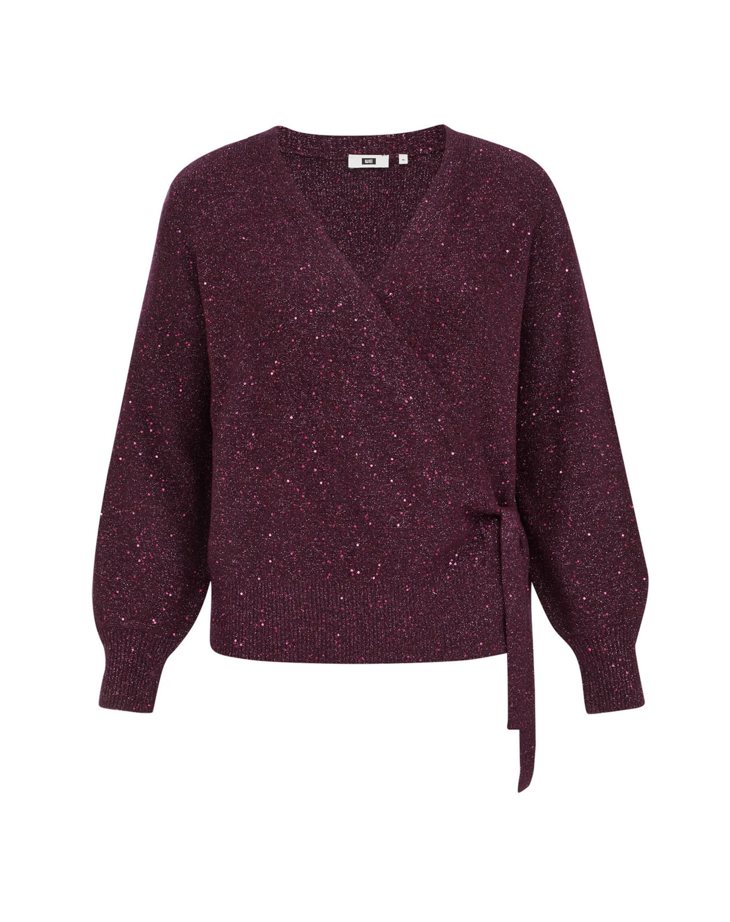 WE Fashion Strickjacke in Lila: Vorderseite