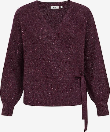 WE FashionKardigan - ljubičasta boja: prednji dio