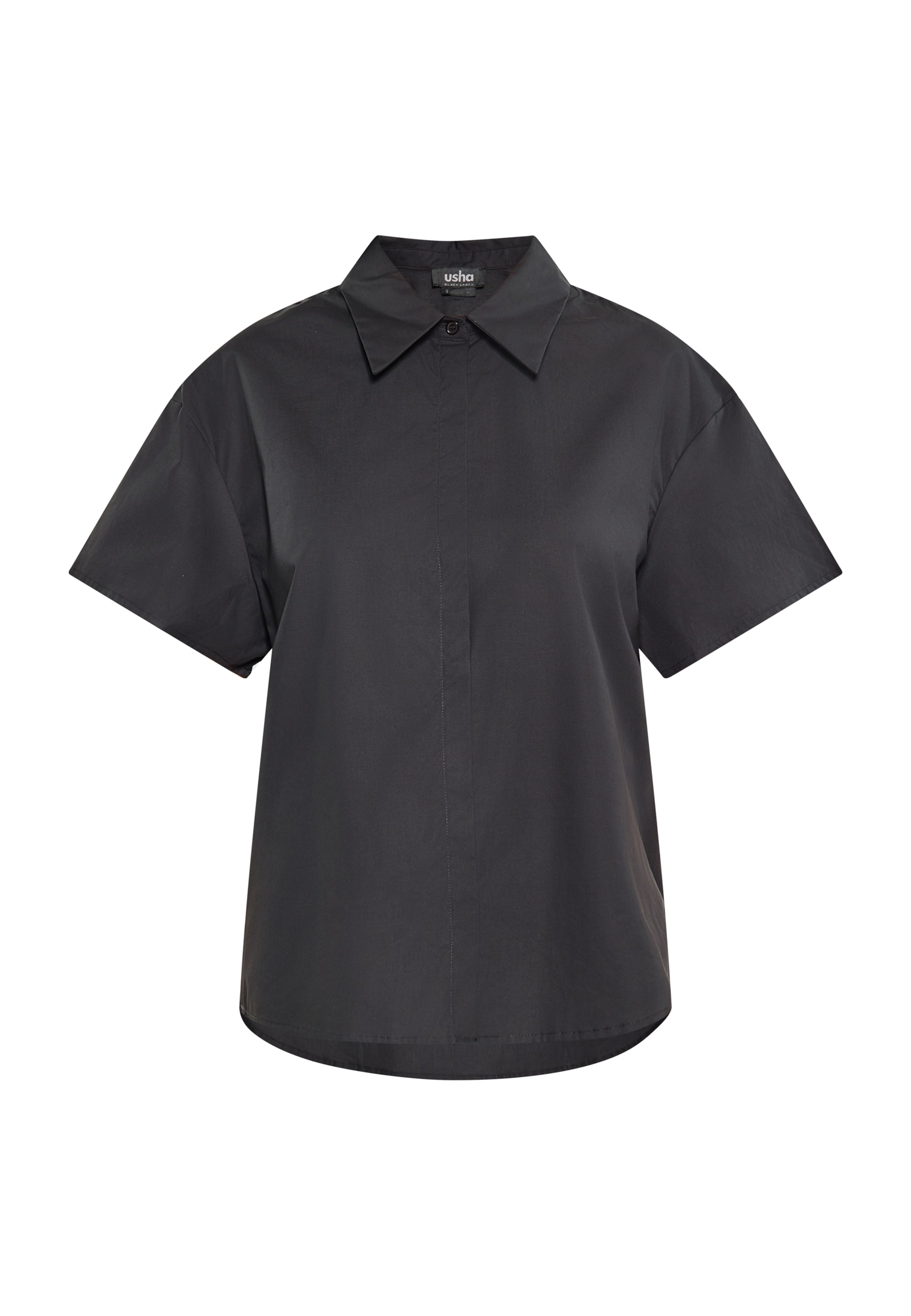 usha BLACK LABEL Bluse in Schwarz: Vorderseite