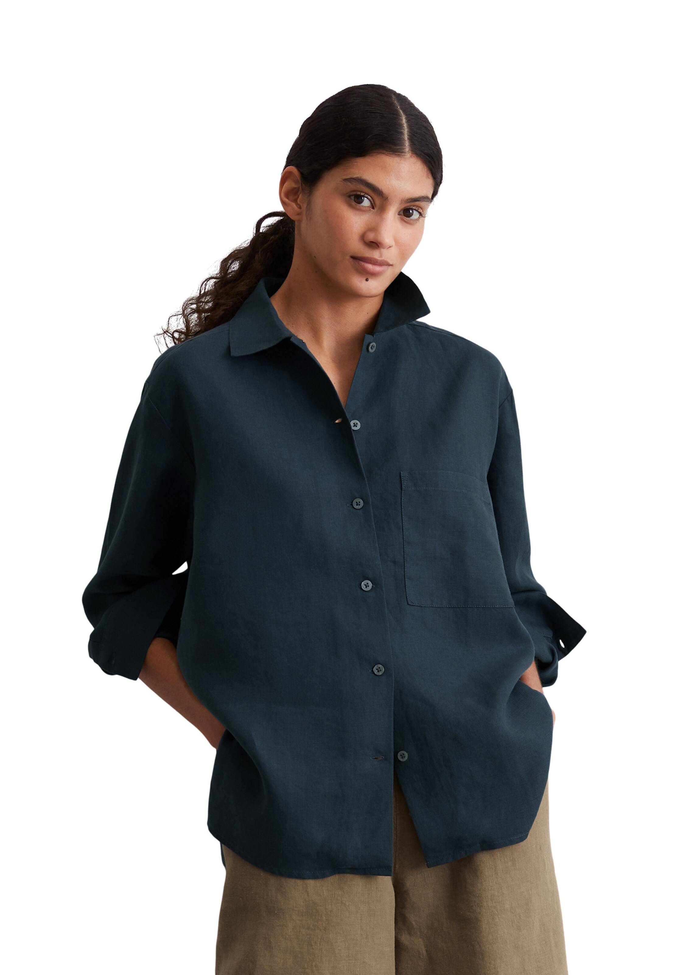 Marc O'Polo Blouse in Blue: front