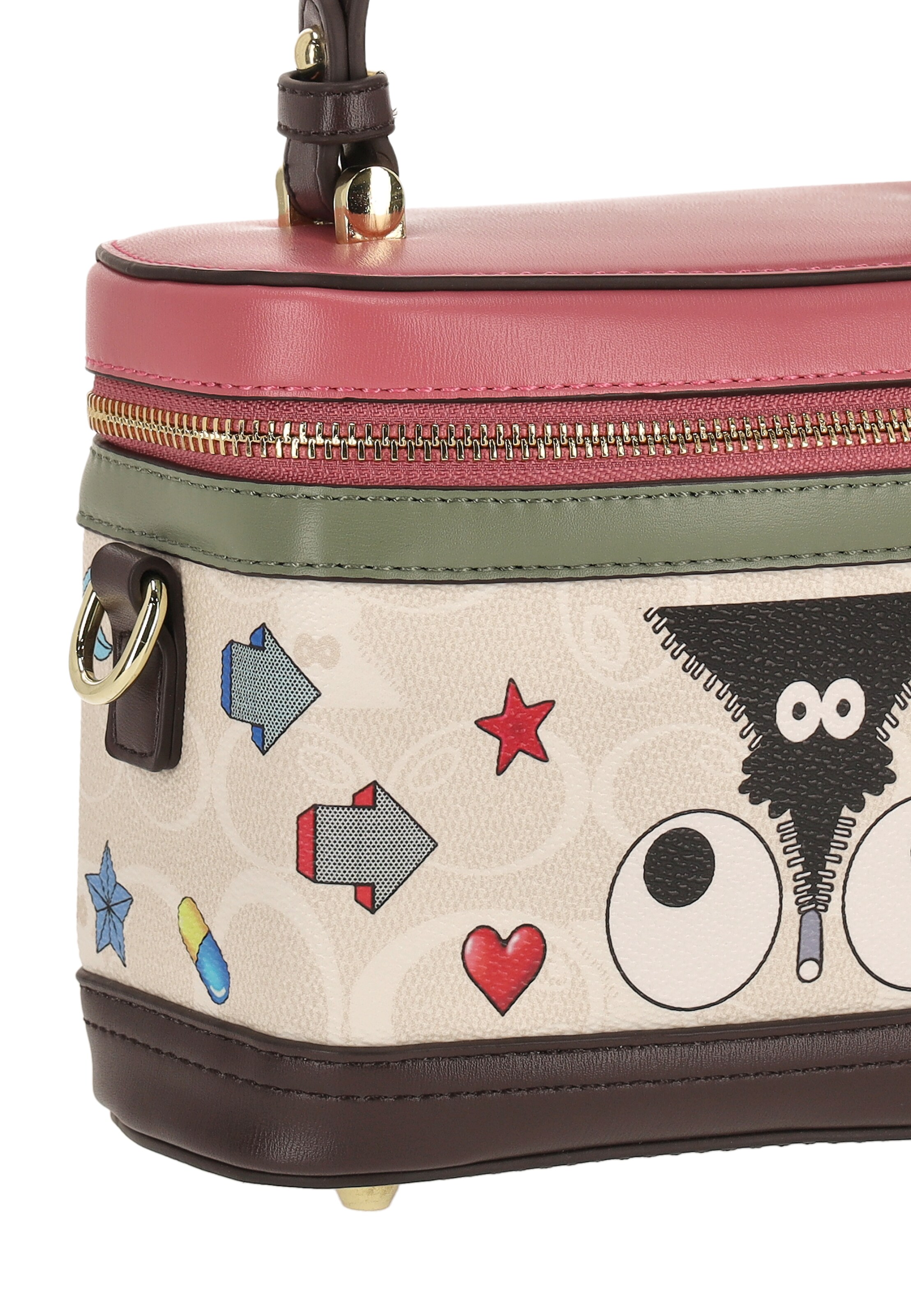 MYMO - Malas de tiracolo 'Pop Eyetheme' em branco