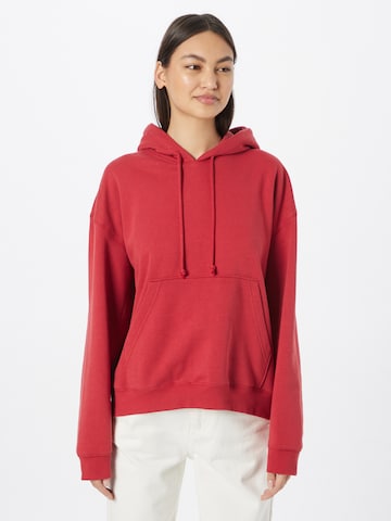 WEEKDAY Sweatshirt in Red: front