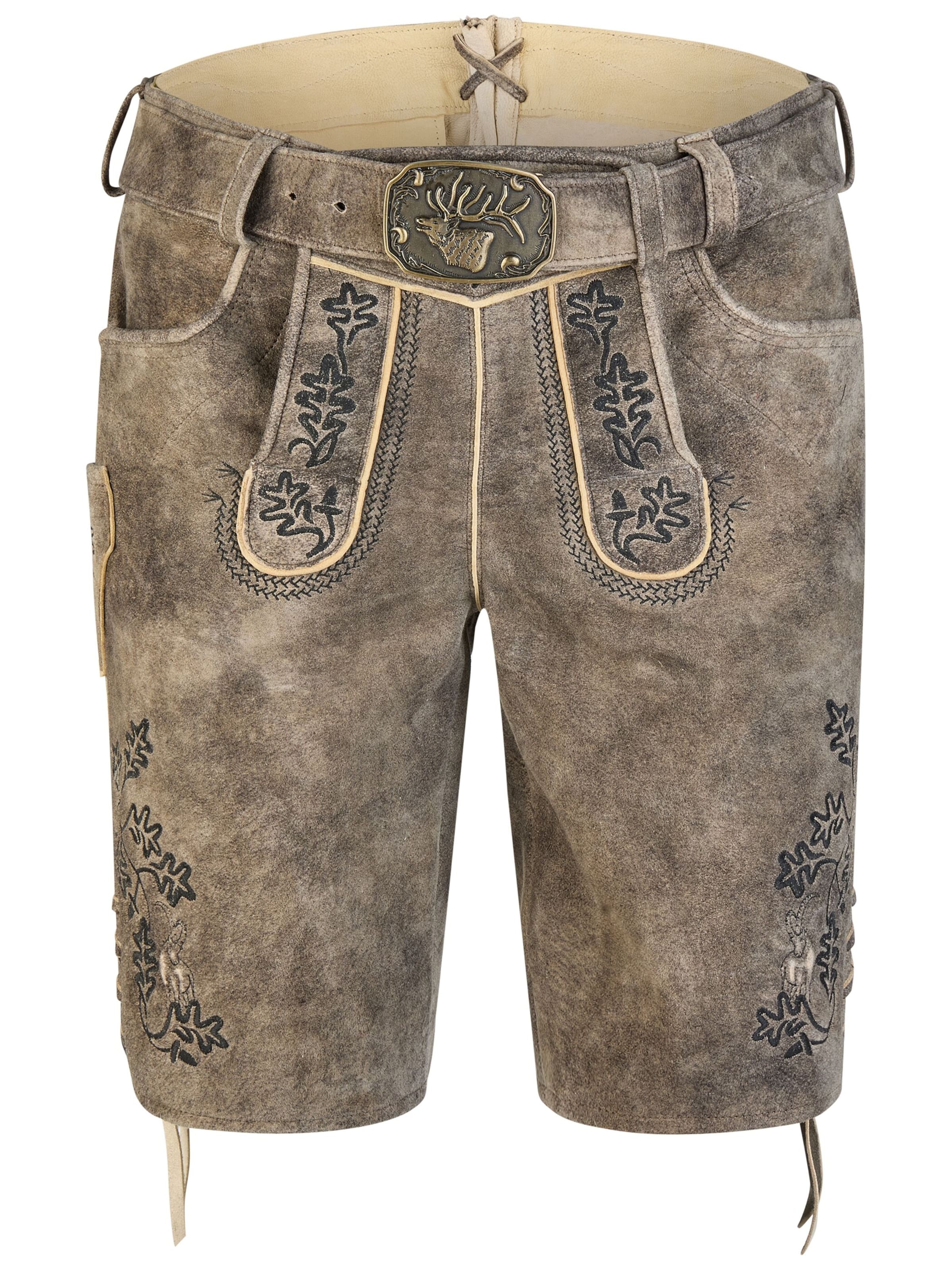 Skinny Pantalon folklorique 'Hornbeck' SPIETH & WENSKY en gris : devant