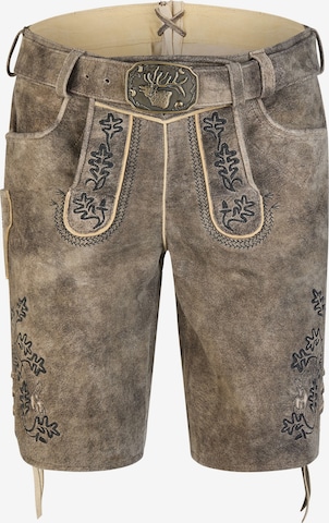 Skinny Pantalon folklorique 'Hornbeck' SPIETH & WENSKY en gris : devant