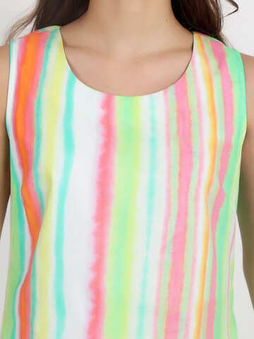 VICCI Germany Maxikleid mit mehrfarbigem Batikeffekt in Mischfarben