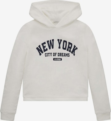 TOM TAILOR Sweatshirt in White: front