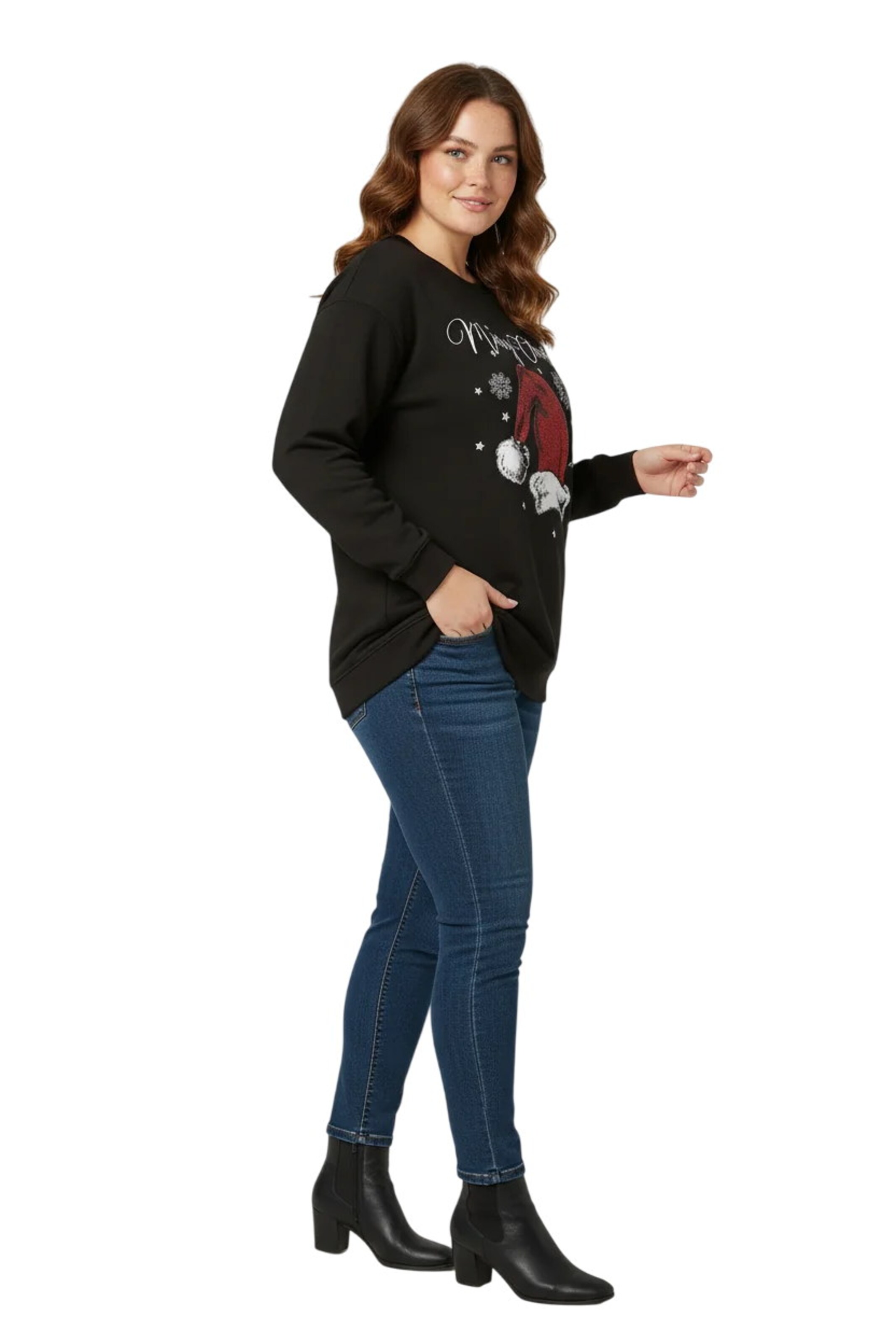 Shape Of You Sweatshirt in Black