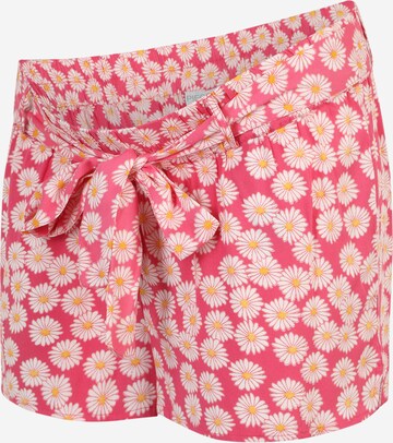 Pieces Maternity Loosefit Shorts 'Nya' in Pink: predná strana