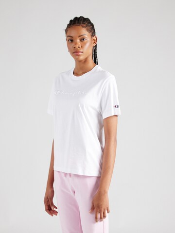 T-shirt Champion Authentic Athletic Apparel en blanc : devant