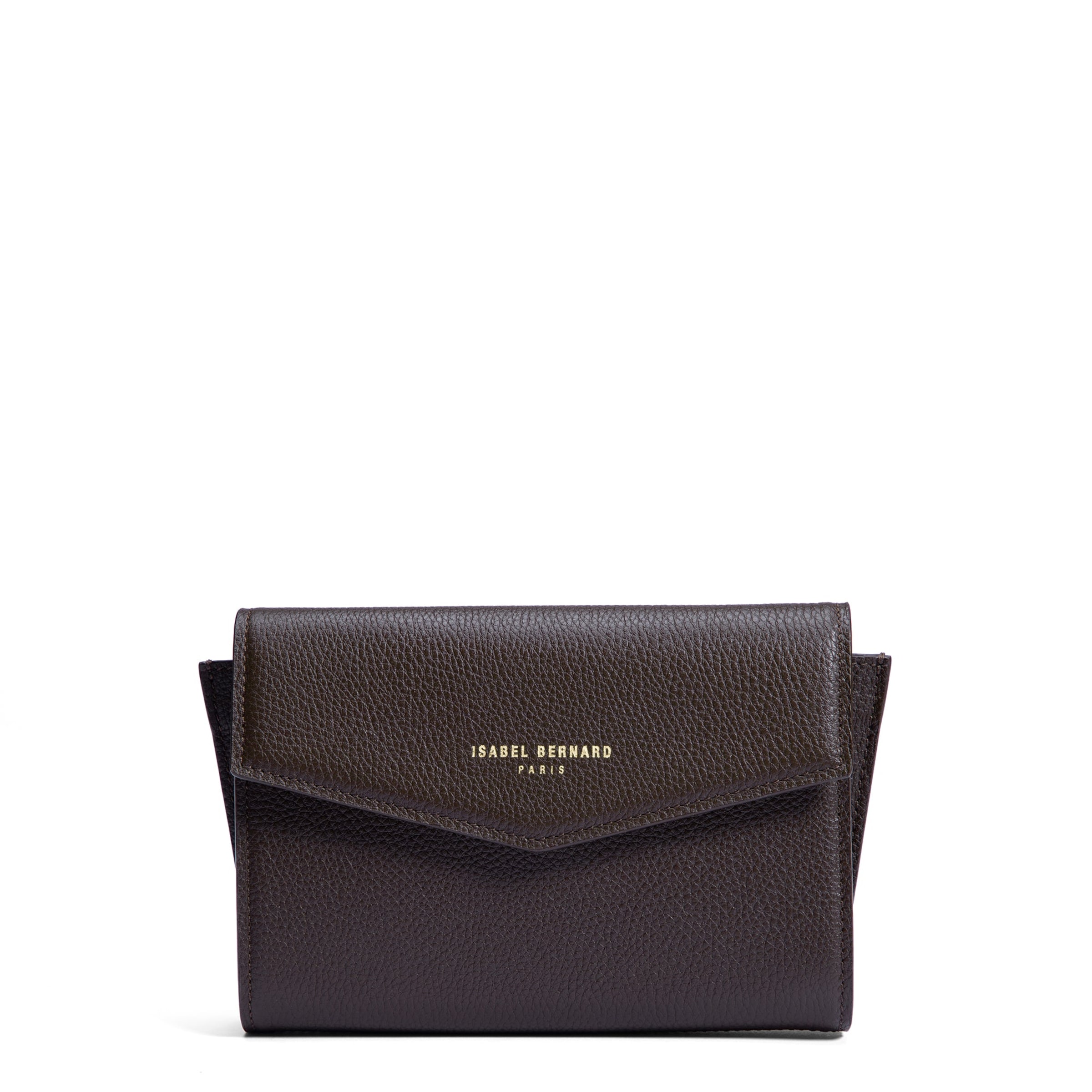 Isabel Bernard Clutch in Brown: front