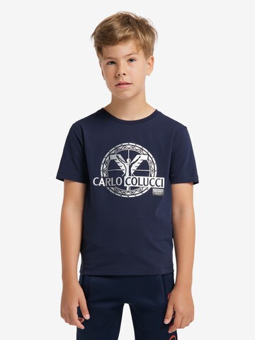 Carlo Colucci T-Shirt 'Canazza' in Blau: predná strana