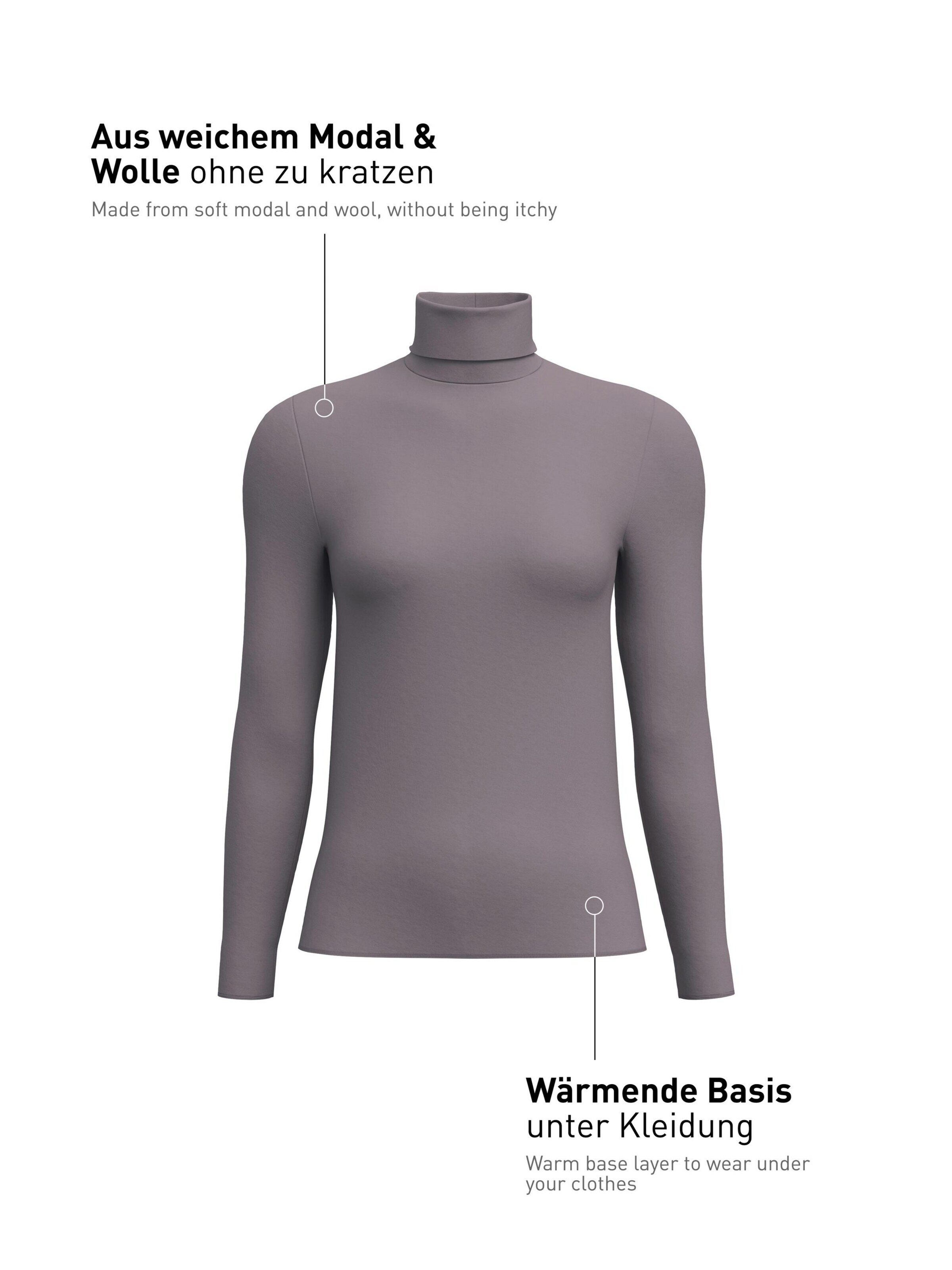 CALIDA Unterhemd 'Second Skin'‌‌‌‌‌‌‌ in Braun