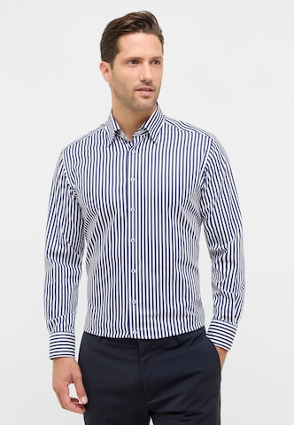 ETERNA Regular fit Zakelijk overhemd in Blauw: voorkant