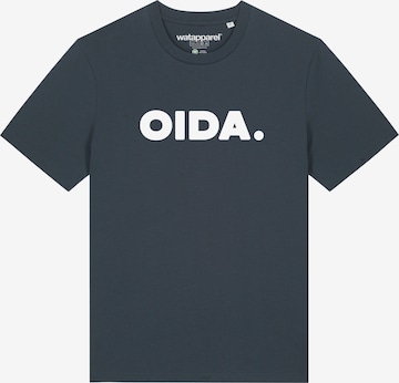 Watapparel Shirt 'Oida' in Grijs: voorkant