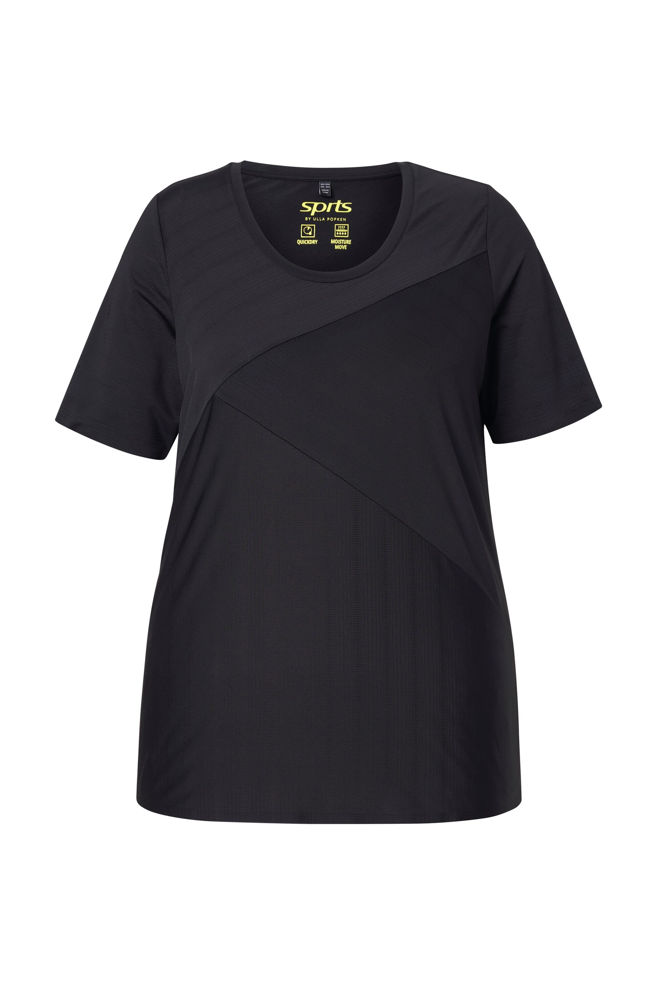 Ulla Popken Shirt in Schwarz: Vorderseite