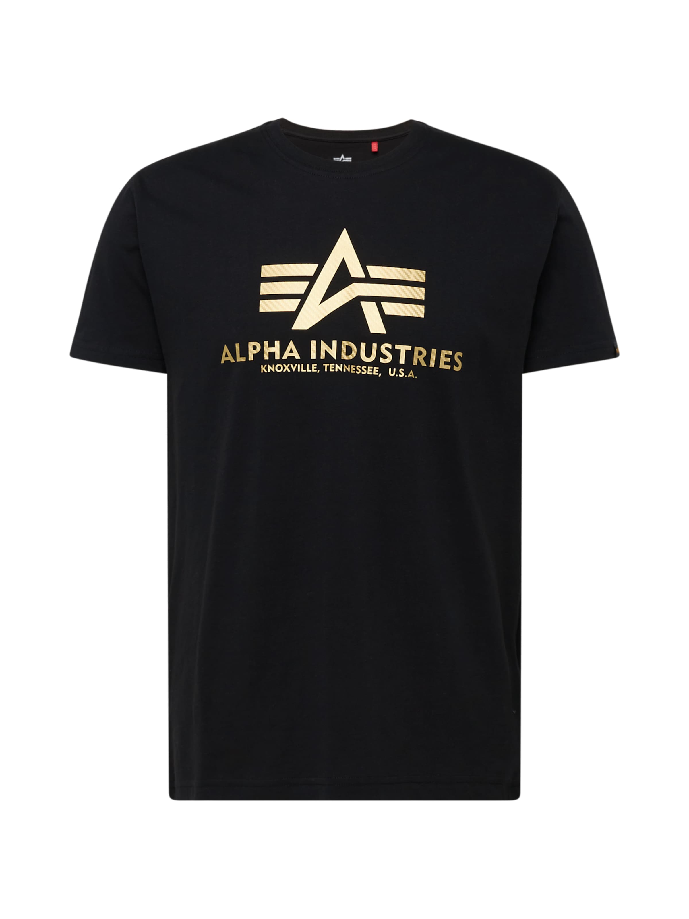 ALPHA INDUSTRIES T-shirt i svart: framsida