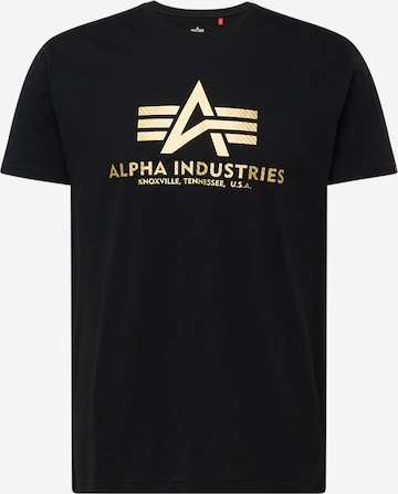 ALPHA INDUSTRIES T-shirt i svart: framsida