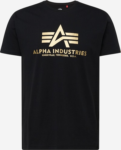 ALPHA INDUSTRIES T-Shirt en or / noir, Vue avec produit