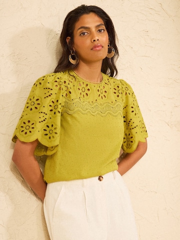 love & roses Blouse in Green