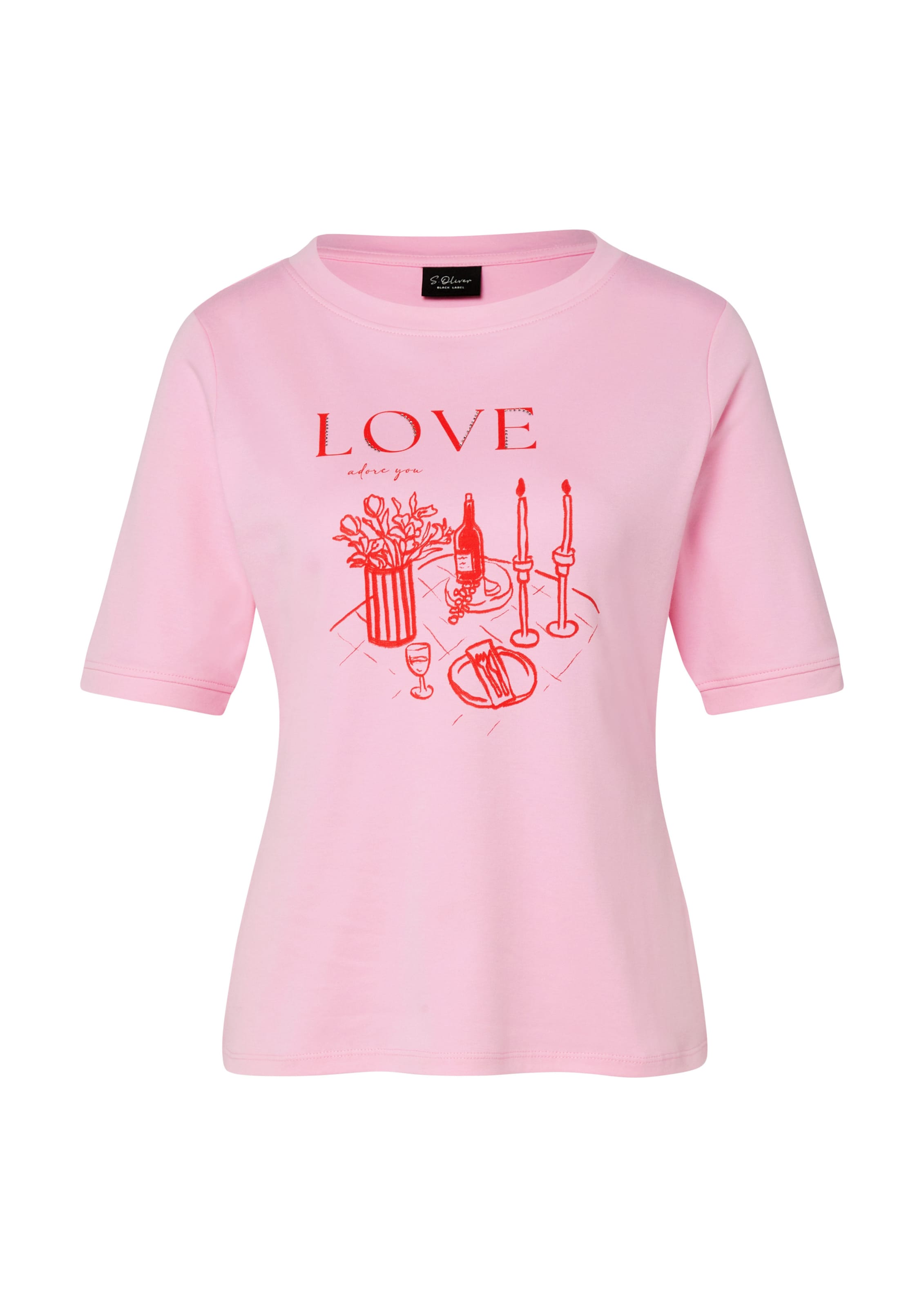 s.Oliver Red Label Plus Shirt in Pink: front