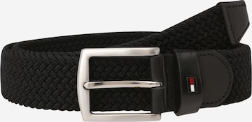 TOMMY HILFIGER Belt 'Denton' in Black: front