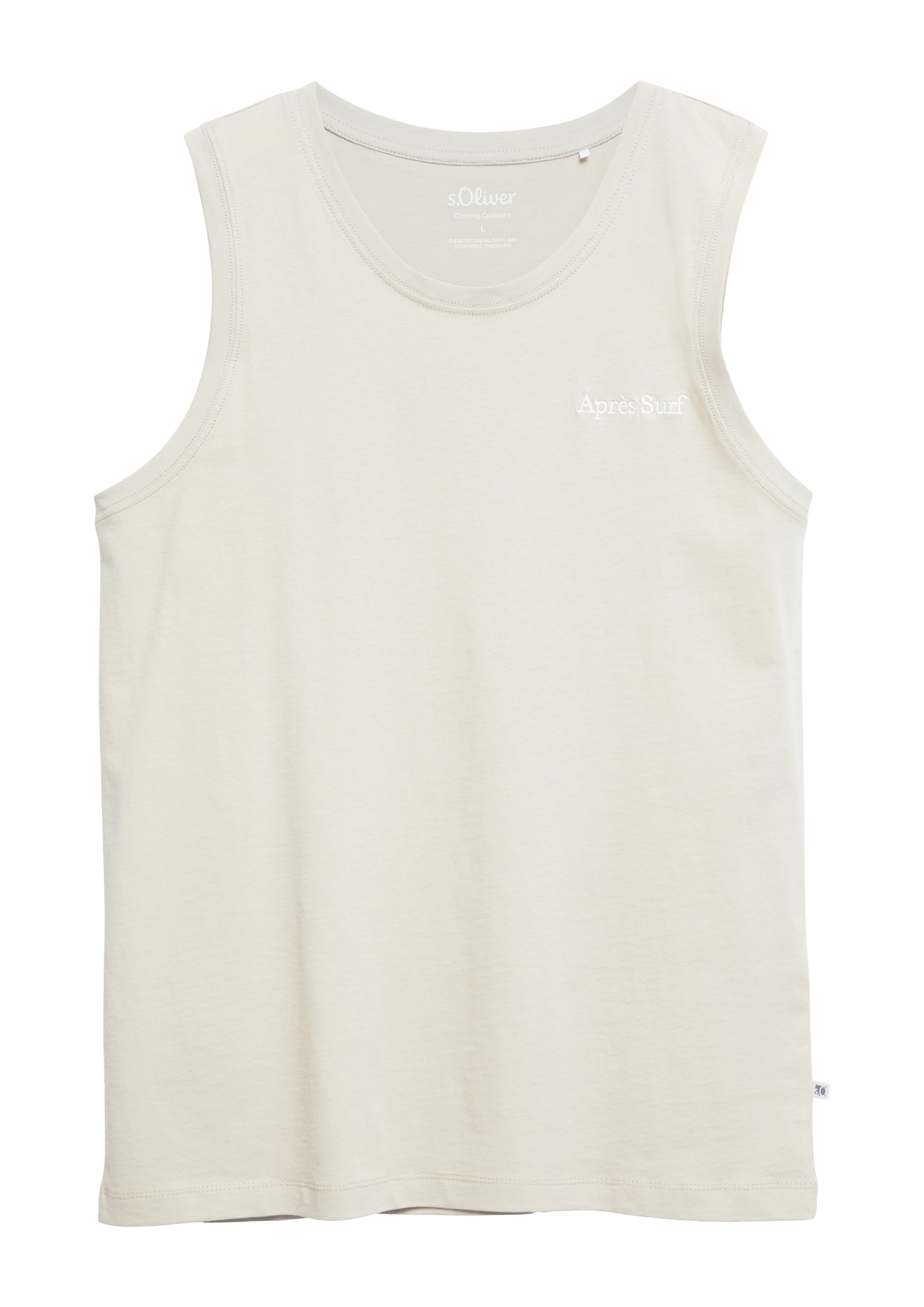 s.Oliver T-Shirt in Beige: Vorderseite