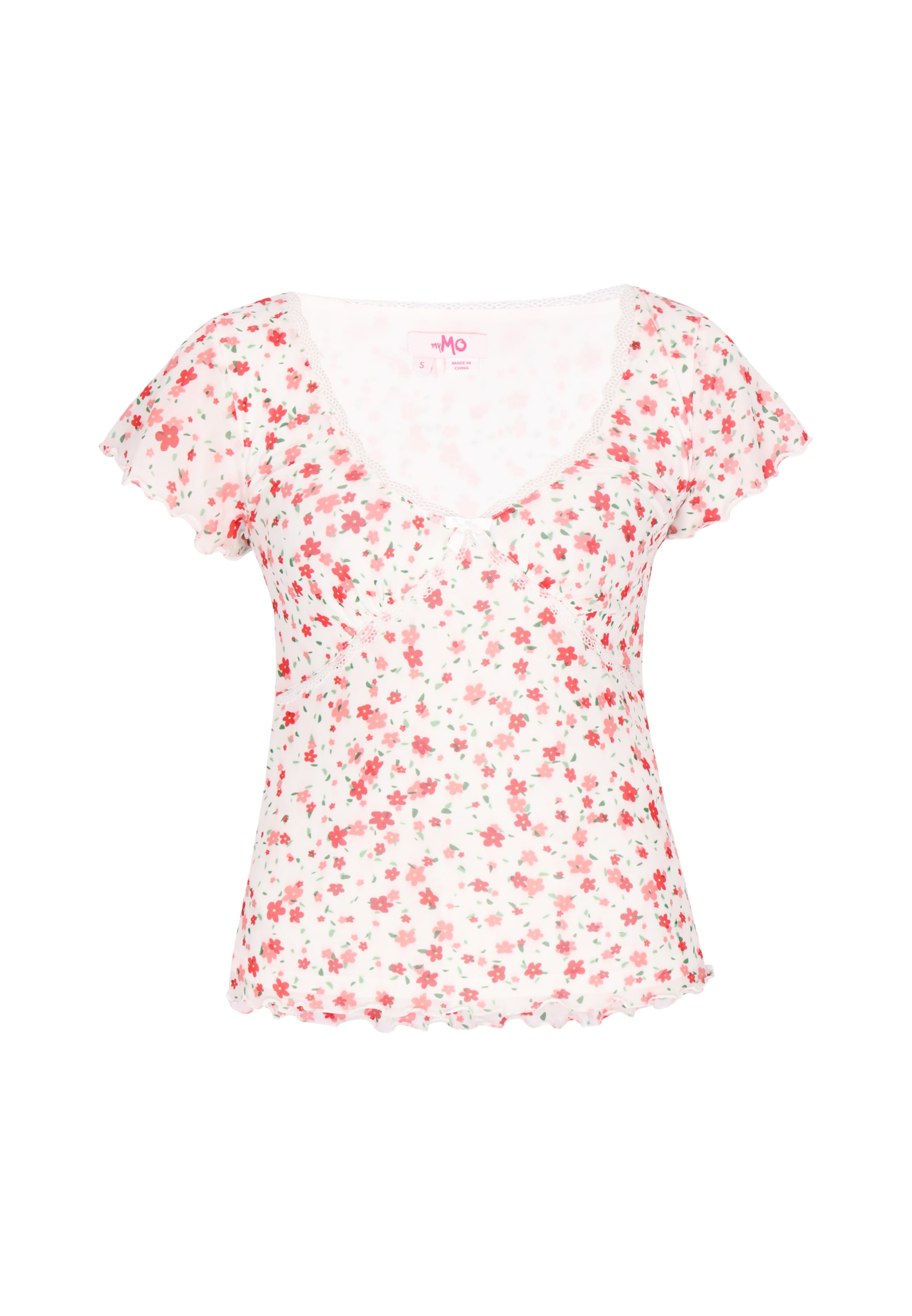 MYMO Blouse in Wit: voorkant