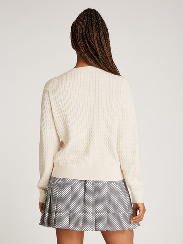 TOMMY HILFIGER Strickjacke in Beige