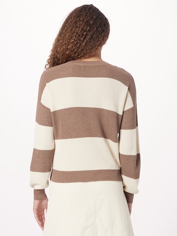 VERO MODA Sweater 'NEW LEXSUN' in Brown