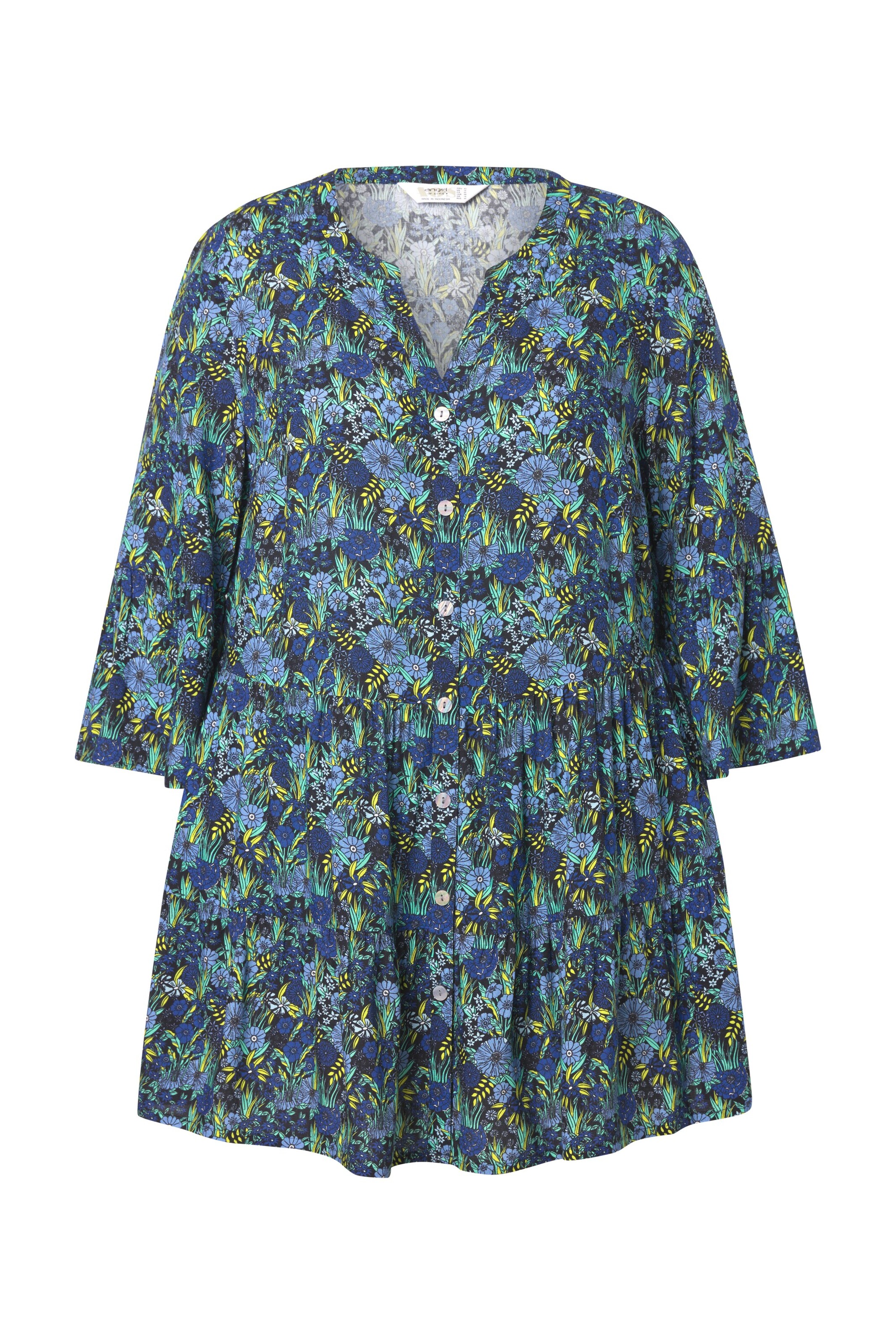 Angel of Style Bluse in Blau: Vorderseite