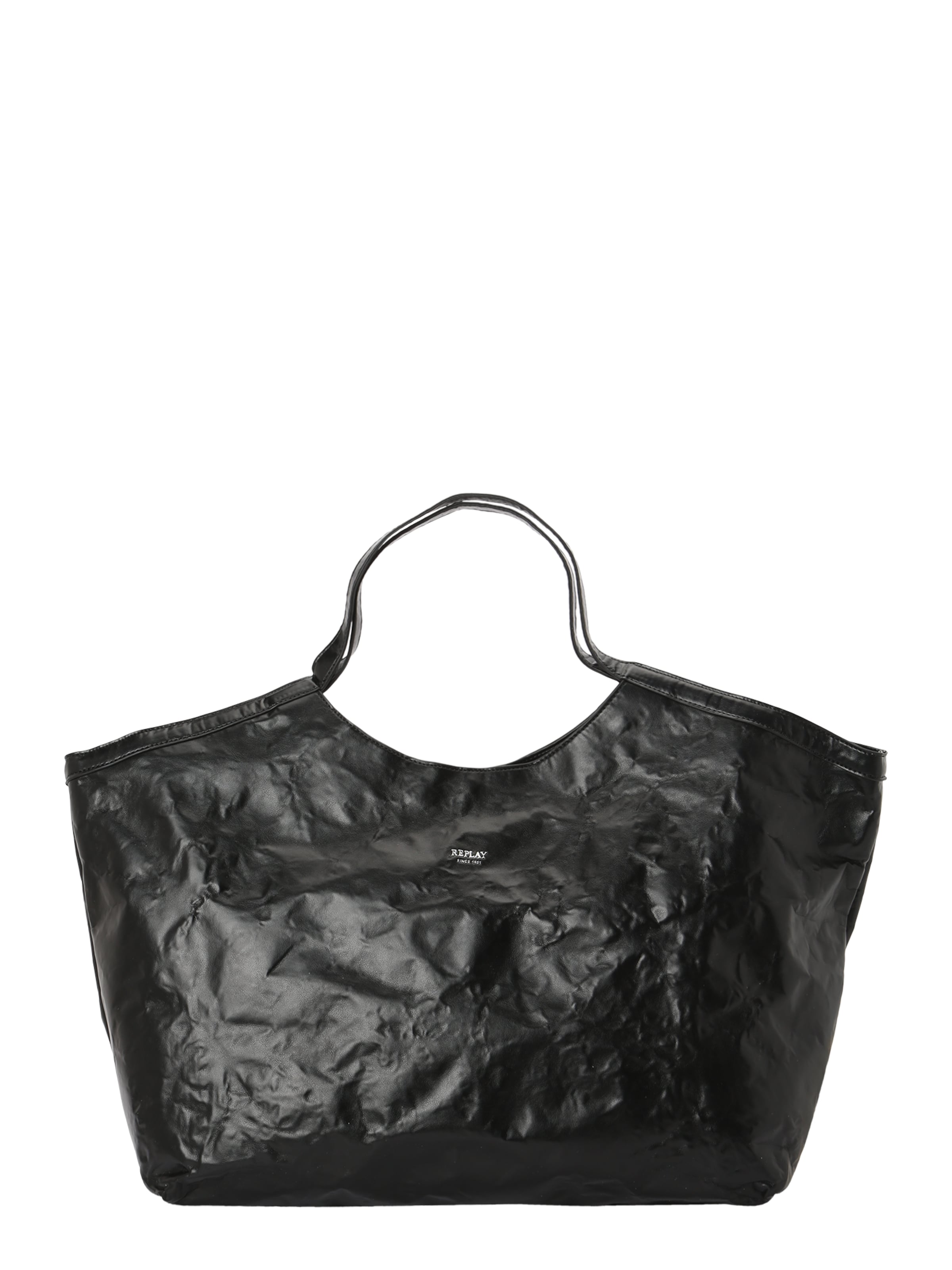REPLAY Μεγάλη τσάντα σε μαύρο: μπροστά