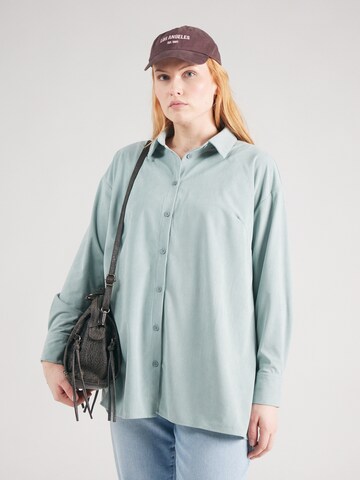 Camicia da donna 'CARAIME' di ONLY Carmakoma in blu: frontale