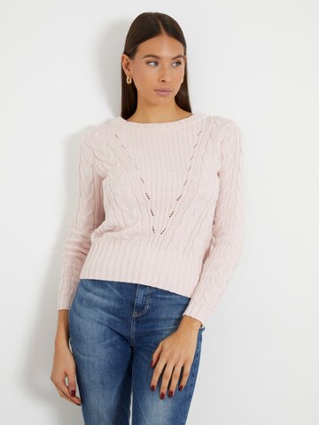 GUESS Sweater in Pink: front